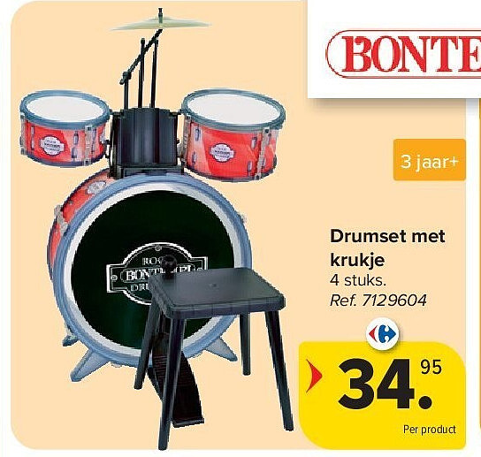 Drumset met krukje