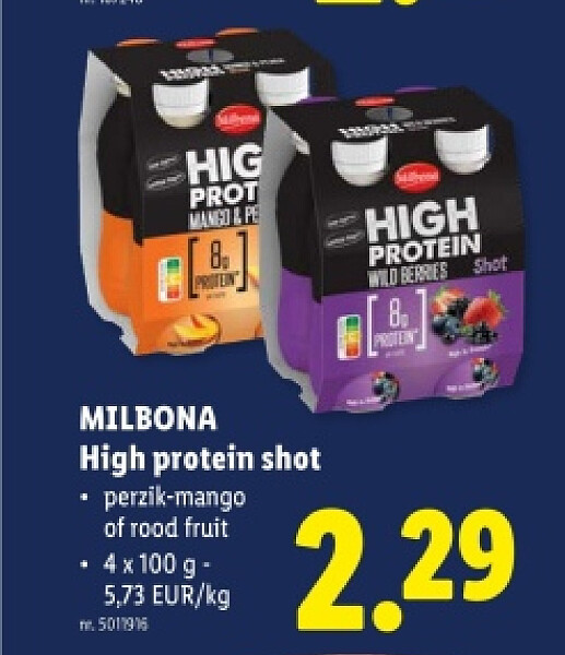 High protein shot