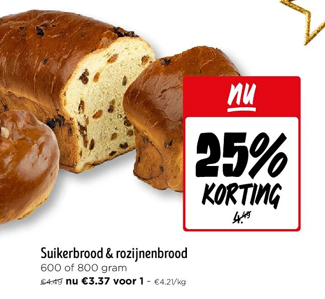 Suikerbrood & rozijnenbrood