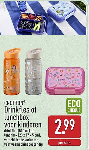 Drinkfles of lunchbox voor kinderen