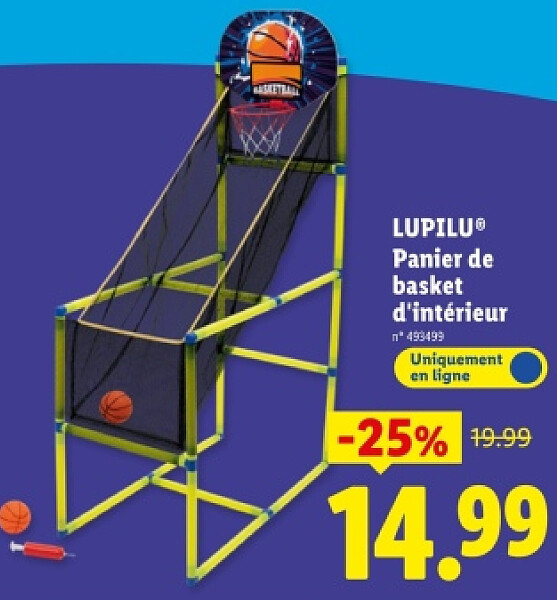 Panier de basket d'intérieur