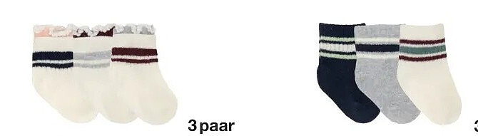 Baby sokken, 3 paar
