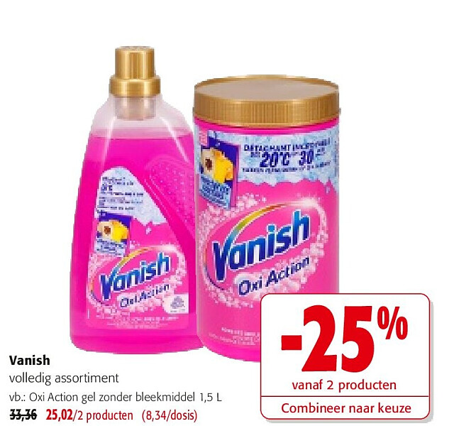 Vanish Oxi Action gel zonder bleekmiddel 1,5 L