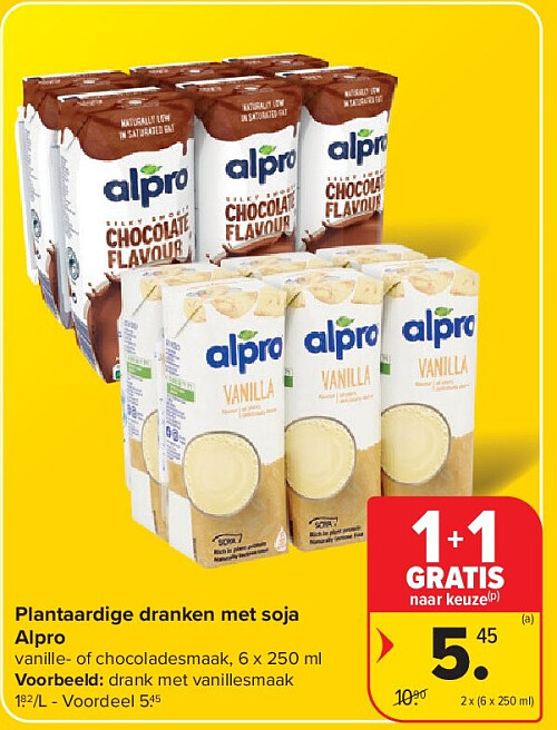Plantaardige dranken met soja Alpro