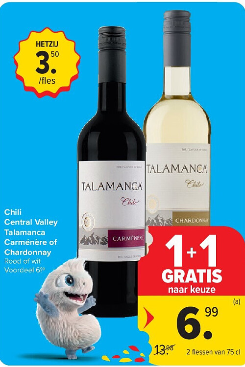 Chili Central Valley Talamanca Carménère of Chardonnay