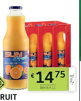 Sunfruit Sinaasappel 6 x 1 l