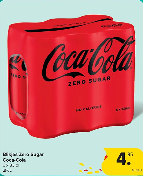Blikjes Zero Sugar Coca-Cola