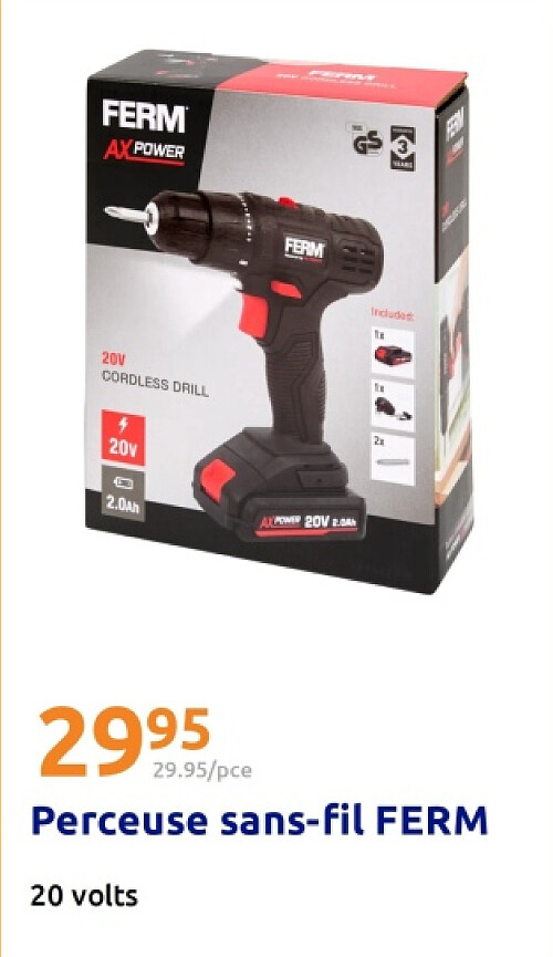 Perceuse sans-fil FERM