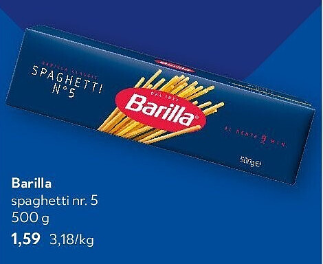 Barilla spaghetti nr. 5 500 g