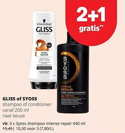 Syoss shampoo intense repair 440 ml