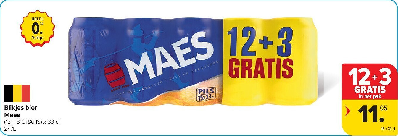 Blikjes bier Maes