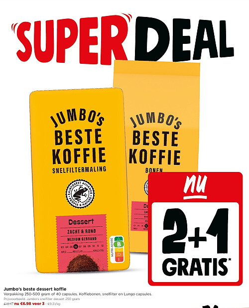 Jumbo’s beste dessert koffie