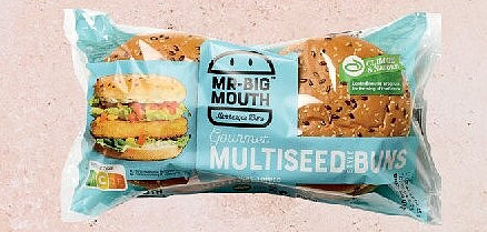 Multiseed hamburger buns