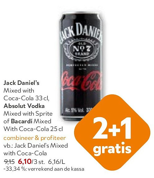 Jack Daniel’s Mixed with Coca-Cola