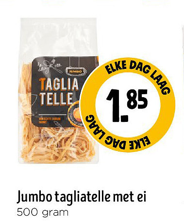 Jumbo tagliatelle met ei