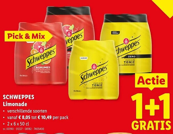 SCHWEPPES Limonade