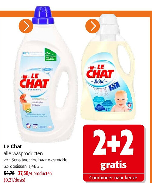 Le Chat alle wasproducten