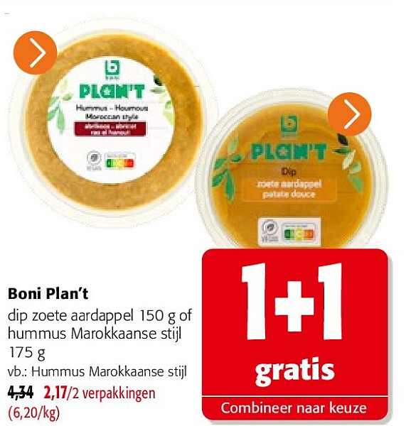 Boni Plan’t Hummus Marokkaanse stijl