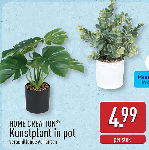 Kunstplant inpot