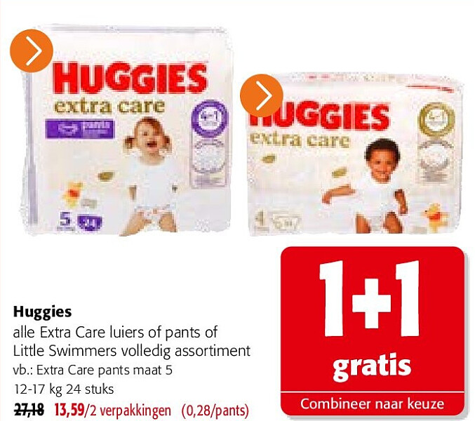 Huggies alle Extra Care luiers of pants