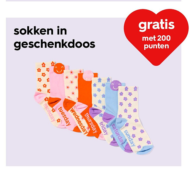 sokken in geschenkdoos