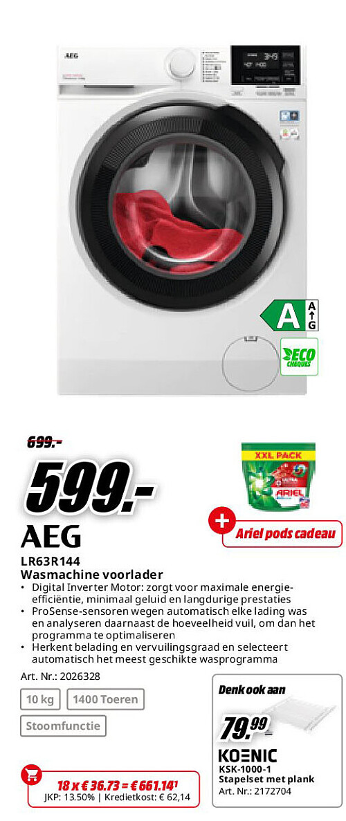 LR63R144 Wasmachine voorlader