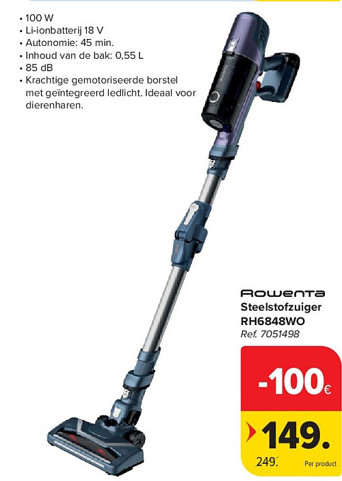 Steelstofzuiger RH6848WO