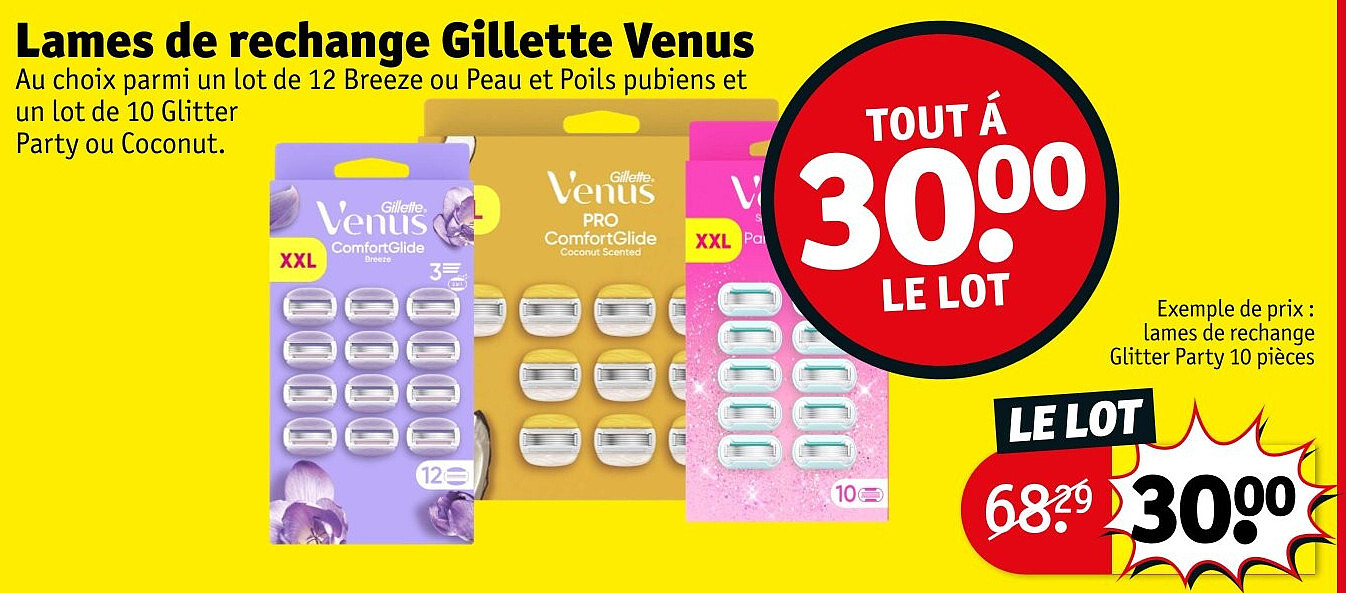 Lames de rechange Gillette Venus