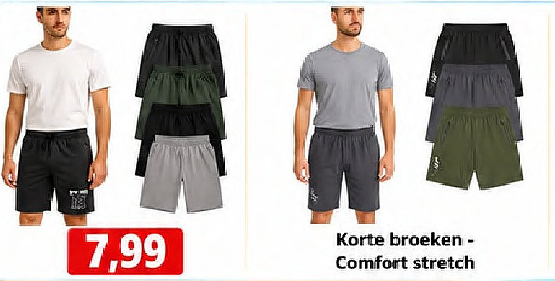 Korte broeken - Comfort stretch