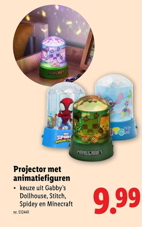 Projector met animatiefiguren