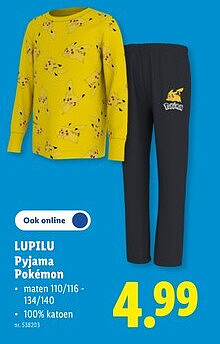 LUPILU Pyjama Pokémon