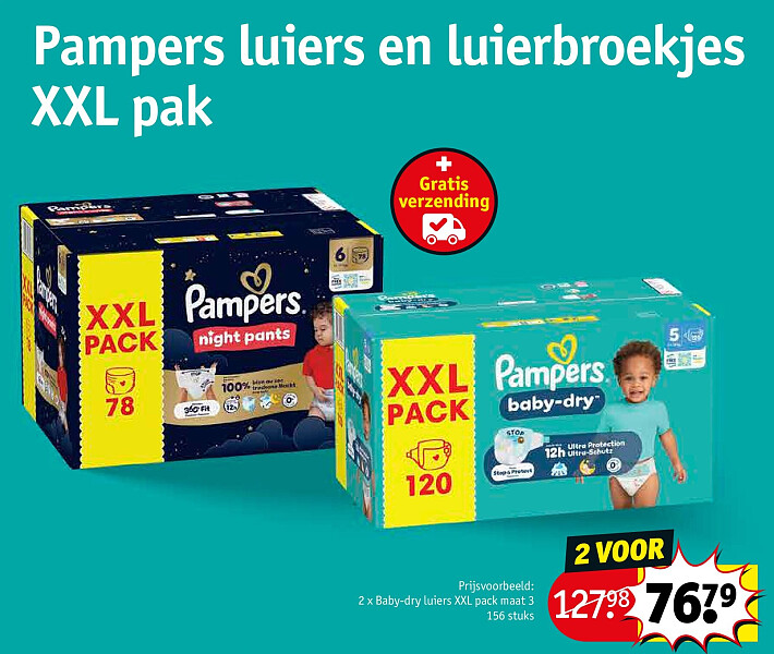 Pampers luiers en luierbroekjes XXL pak