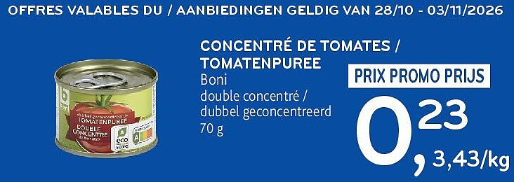 CONCENTRÉ DE TOMATES / TOMATENPUREE