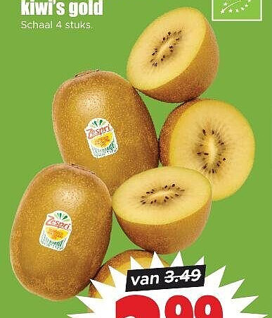 Zespri biologische kiwi's gold