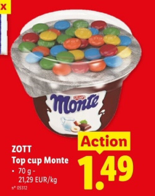 Top cup Monte