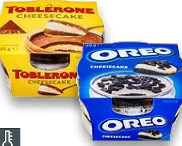 OREO oder TOBLERONE Cheesecake cremiges Dessert