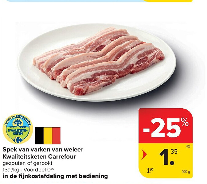 Spek van varken van weleer Kwaliteitsketen Carrefour