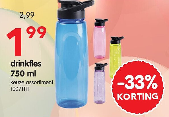 drinkfles 750 ml