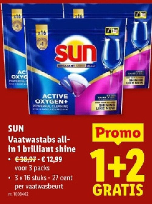 Vaatwastabs allin 1 brilliant shine