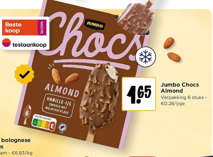 Jumbo Chocs Almond