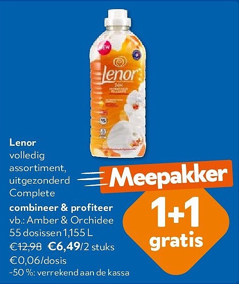 Lenor Amber & Orchidee 55 dosissen 1,155 L