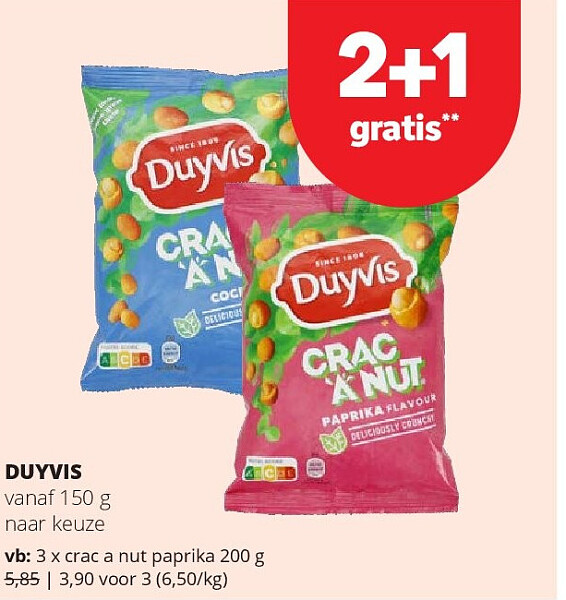 DUYVIS crac a nut paprika 200 g