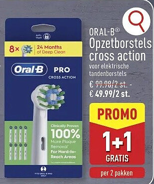 Opzetborstels cross action