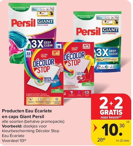 Producten Eau Écarlate en caps Giant Persil