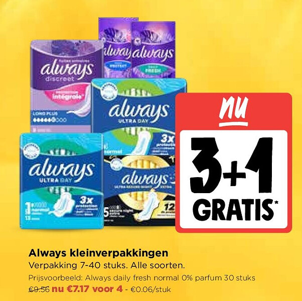 Always kleinverpakkingen