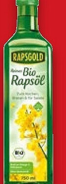 Rapsgold Bio-Rapsöl, pur & mild, 750-ml-Flasche