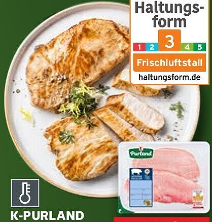 K-PURLAND WERTSCHÄTZE Schweineschnitzel, 2 Stück je 300-g-Packung