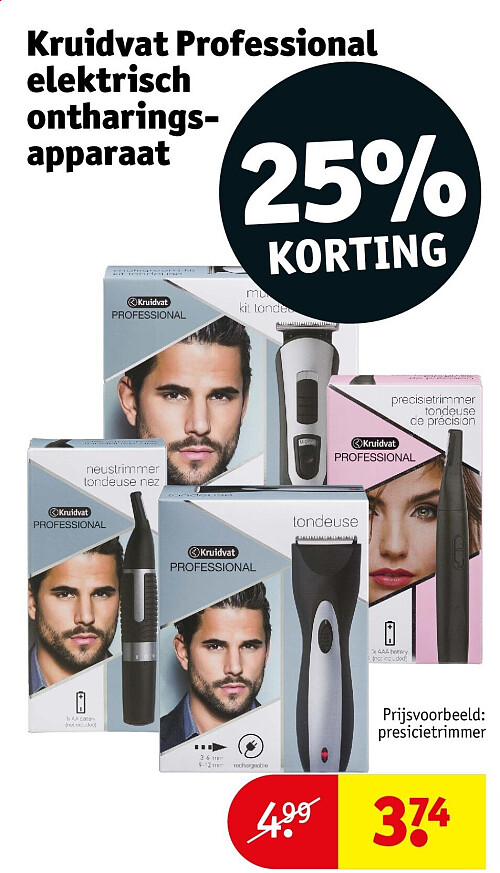 Kruidvat Professional elektrisch ontharingsapparaat