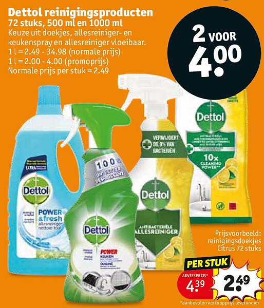 Dettol reinigingsproducten