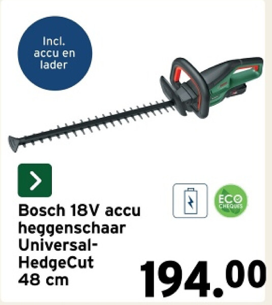 Bosch 18V accu heggenschaar UniversalHedgeCut 48 cm